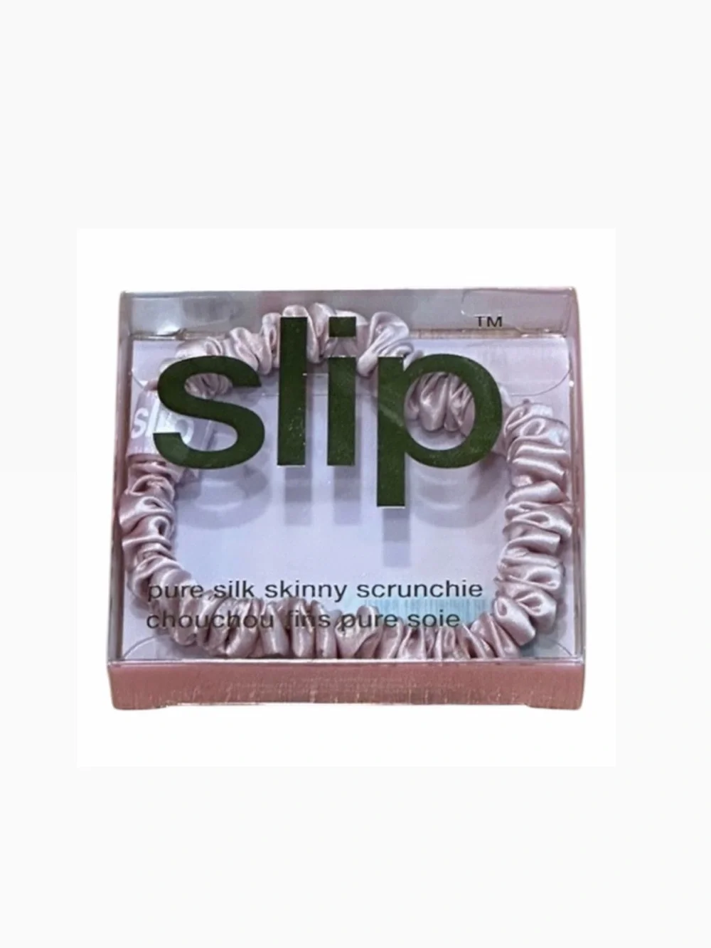 slip Pure Silk Skinny Scrunchie - Light Pink